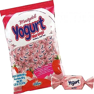Bala Mastigável Confirma Yogurt Morango 600gr