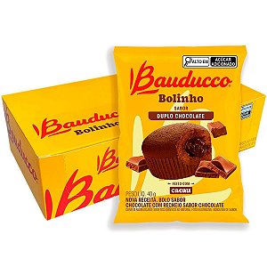 Bolinho Duplo Chocolate Bauducco 40gr C/16