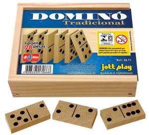 Kit Jogo De Dominó 28 Peças + Estojo Art Game - Compre Agora