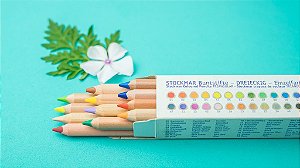 Lápis grosso triangular Stockmar - 12 cores básicas