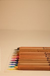 Lápis grosso triangular Stockmar - 12 cores complementares