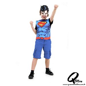 Kit Peitoral Super Homem Infantil - Liga da Justiça