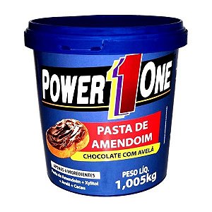 Pasta de amendoim (sabor chocolate com avelã) - 1,005 kg - Power One