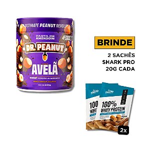 Pasta de Amendoim sabor Avelã com Whey Protein (600g) Dr. Peanut