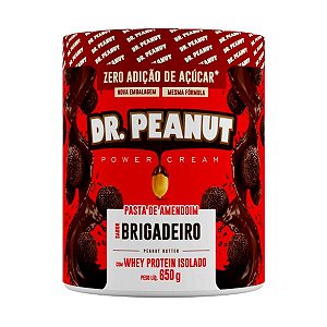 Pasta de Amendoim sabor Brigadeiro com Whey Protein (650g) - Dr. Peanut