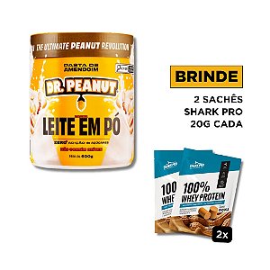 Pasta de Amendoim sabor Leite em Pó com Whey Protein (650g) Dr. Peanut