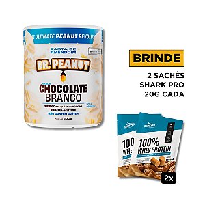 Pasta de Amendoim sabor Chocolate Branco com Whey Protein (600g) Dr. Peanut