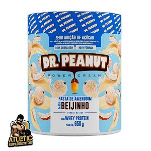 Pasta de Amendoim sabor Beijinho com Whey Protein (600g) - Dr. Peanut