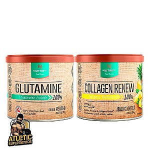 COMBO NUTRIFY: Collagen Renew hidrolisado (300g) + L-Glutamina Isolada (150g) - Nutrify