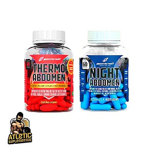 COMBO BURN FAT:  Night Abdomen (60 cápsulas) + Thermo abdomen (60 cápsulas) - Bodyaction