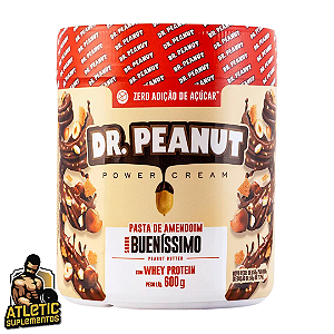 Pasta de Amendoim sabor Bueníssimo com Whey Protein (600g) Dr. Peanut