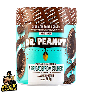 Pasta de Amendoim sabor Brigadeiro de Colher com Whey Protein (600g) - Dr. Peanut