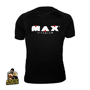 Camiseta básica Preta (G) Max Titanium