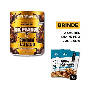 Pasta de Amendoim sabor Bombom Italiano com Whey Protein (600g) Dr. Peanut