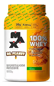 100% Whey Max Titanium x Dr. Peanut Sabor Paçoca (900g)