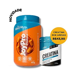 Combo - JoyPro Protein da Shark Pro - 900g + Creatina Shark 300g