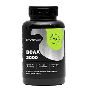 BCAA 2000 (120 cápsulas) - Evolve