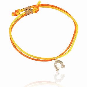 Pulseira fio colors ferradura