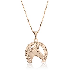 Colar country ferradura cavalo