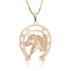 Colar country ferradura cavalo