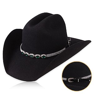 Bandinha para chapéu com strass - Fita chapéu