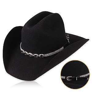 Bandinha para chapéu com strass - Fita chapéu