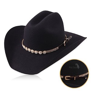 Bandinha para chapéu com strass - Fita chapéu