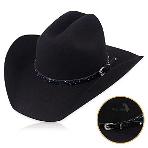 Bandinha para chapéu com strass - Fita chapéu