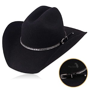 Bandinha para chapéu com strass - Fita chapéu