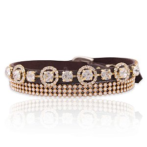 Bandinha para chapéu com strass - Fita chapéu