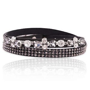 Bandinha para chapéu com strass - Fita chapéu
