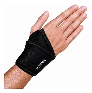 Munhequeira Ajustável Elástica Tipo Bumerangue Preto Kestal