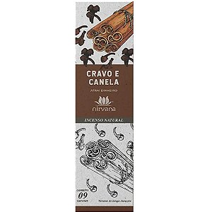 Incenso Nirvana Cravo e Canela