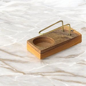 Incensário de Palo Santo Retangular + 30g de Palo Santo + 10 Velas