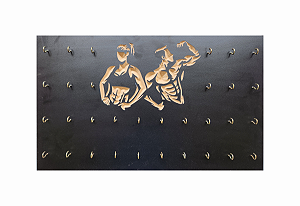 Porta Chaves de Academia Fitness 32 Ganchos