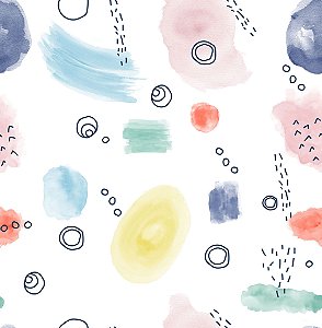 Papel de parede AQUARELA ROSA