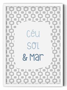 Quadro CÉU SOL E MAR
