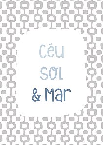 Quadro CÉU SOL E MAR