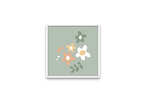 Quadro FLORES verde