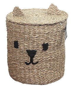 Cesto URSO de fibra bordado