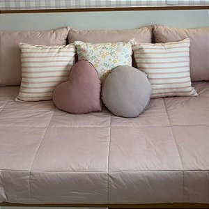 Colcha com elástico em algodão