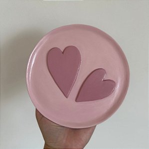 Prato decorativo Coração