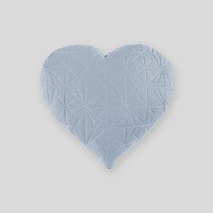 Almofada Coração matelassê azul