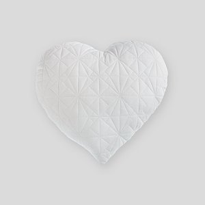 Almofada Coração matelassê branca
