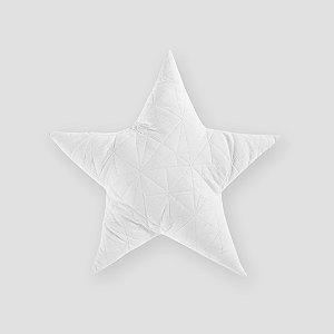 Almofada Estrela matelassê branca