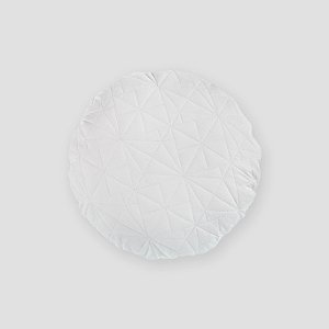 Almofada Redonda matelassê branca