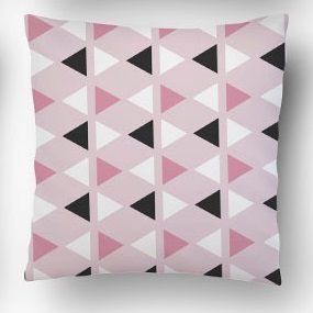 Almofada Triângulo rosa