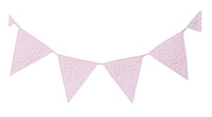 Bandeirola matelassê rosa claro