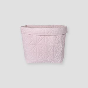 Cesto tecido matelassê rosa