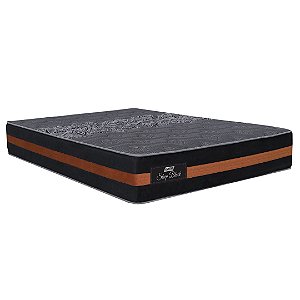 COLCHÃO DE CASAL SLEEP GOLD 138X188 (ALTURA: 28 CM) (155543) LARANJA E PRETO